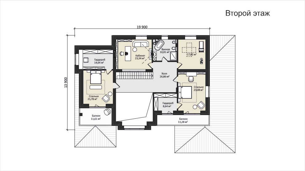 Проект дома в стиле Райта