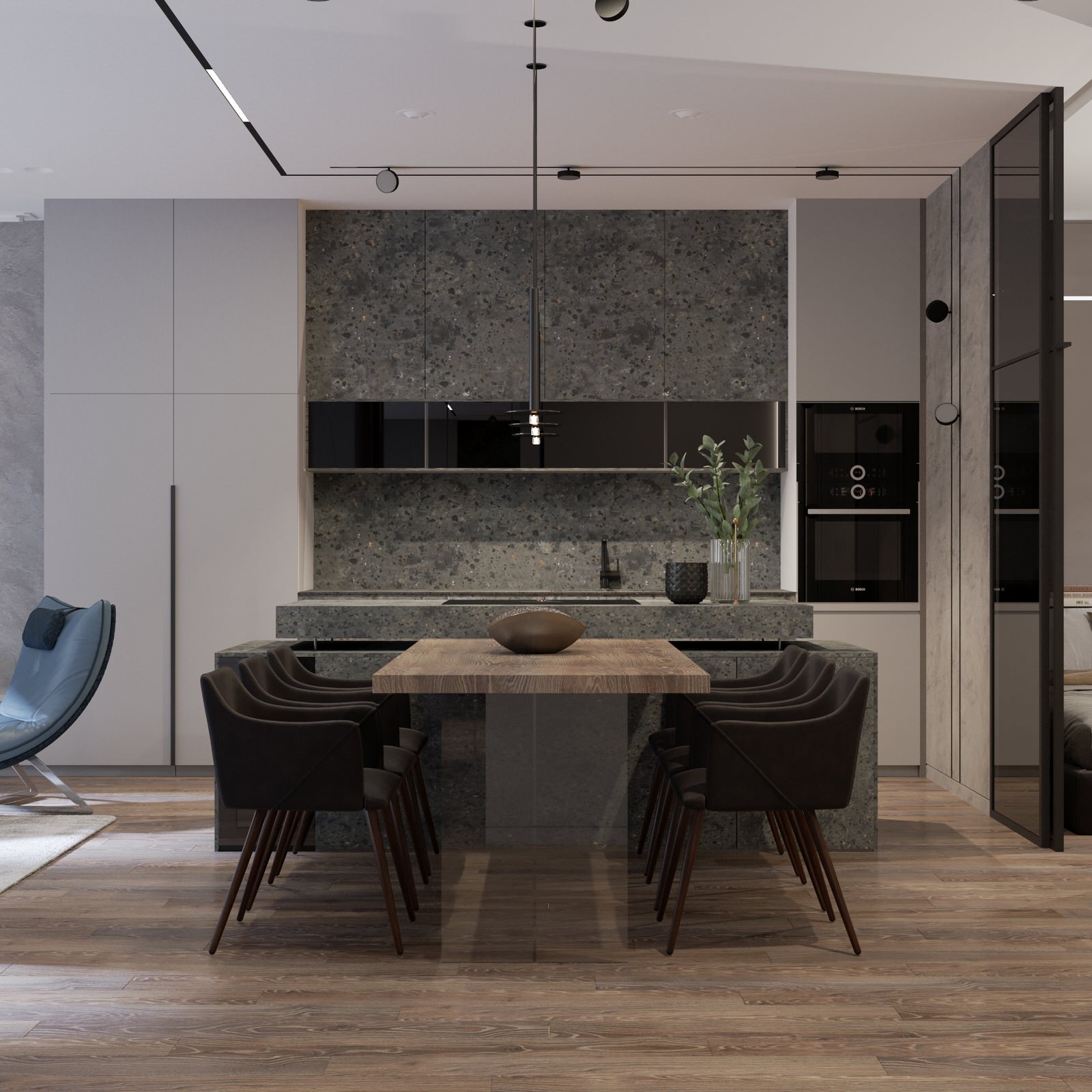 Дизайн-проект квартиры в жк Аквамарин г. Владивостока