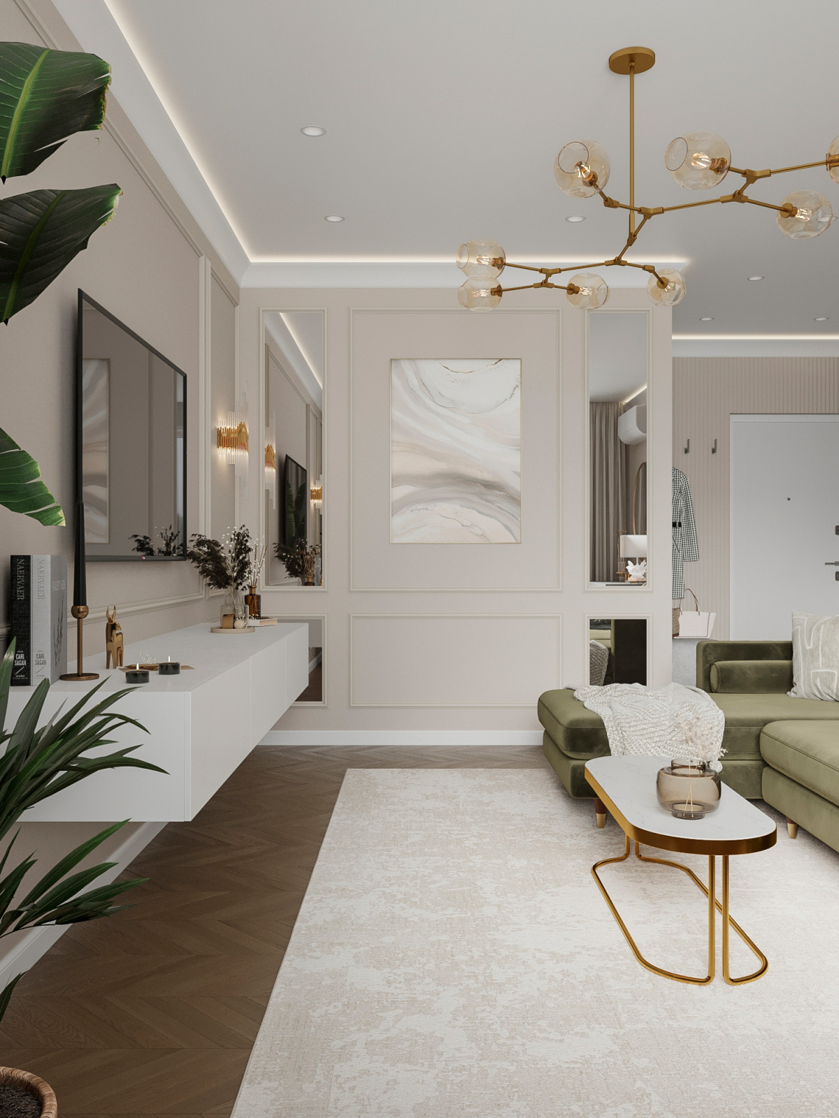 Дизайн проект однокомнатной квартиры в г.Оренбург, жк "Новая высота"