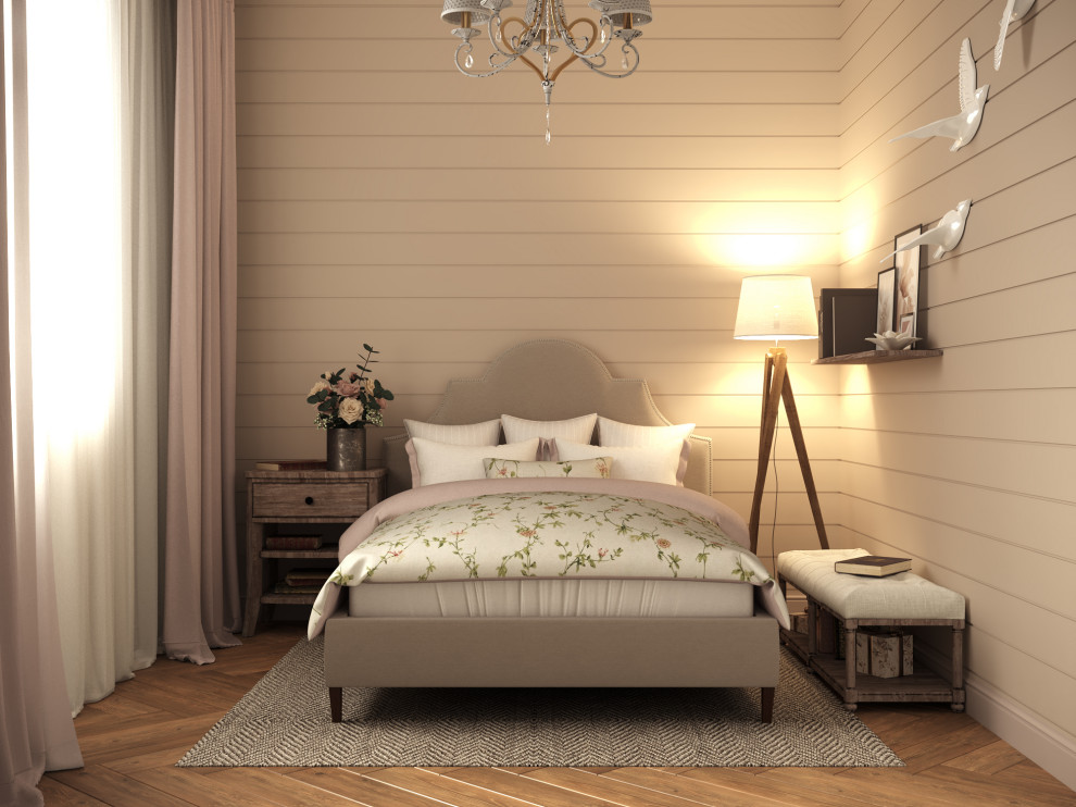 Дом в пудровых тонах