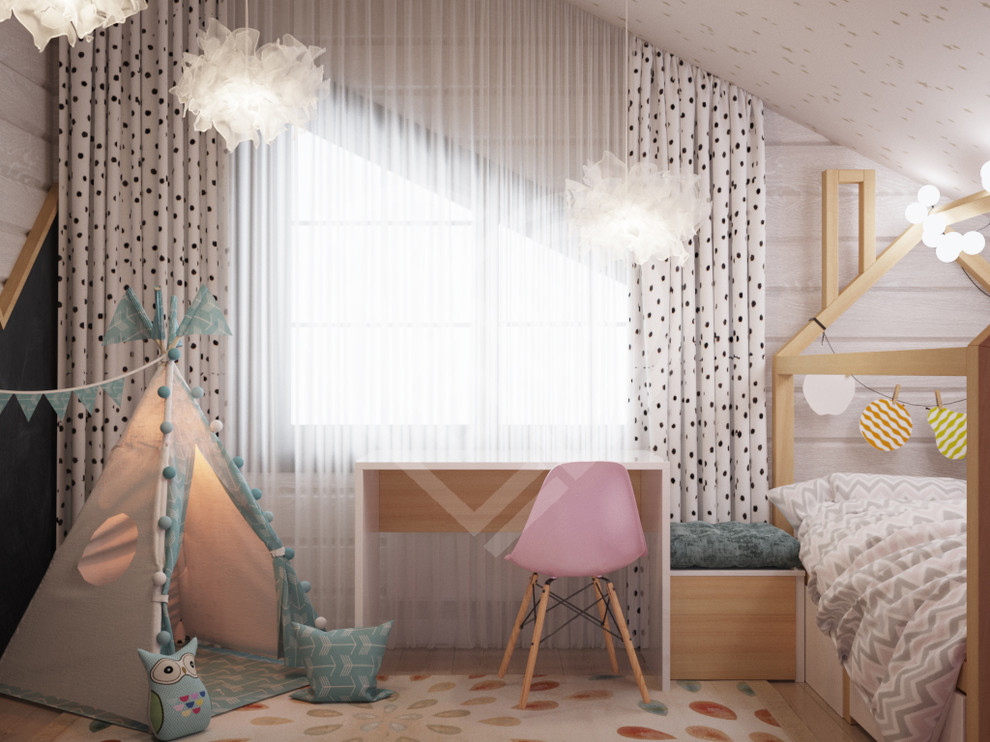 Дизайн интерьера дома из клеёного бруса в Подмосковье