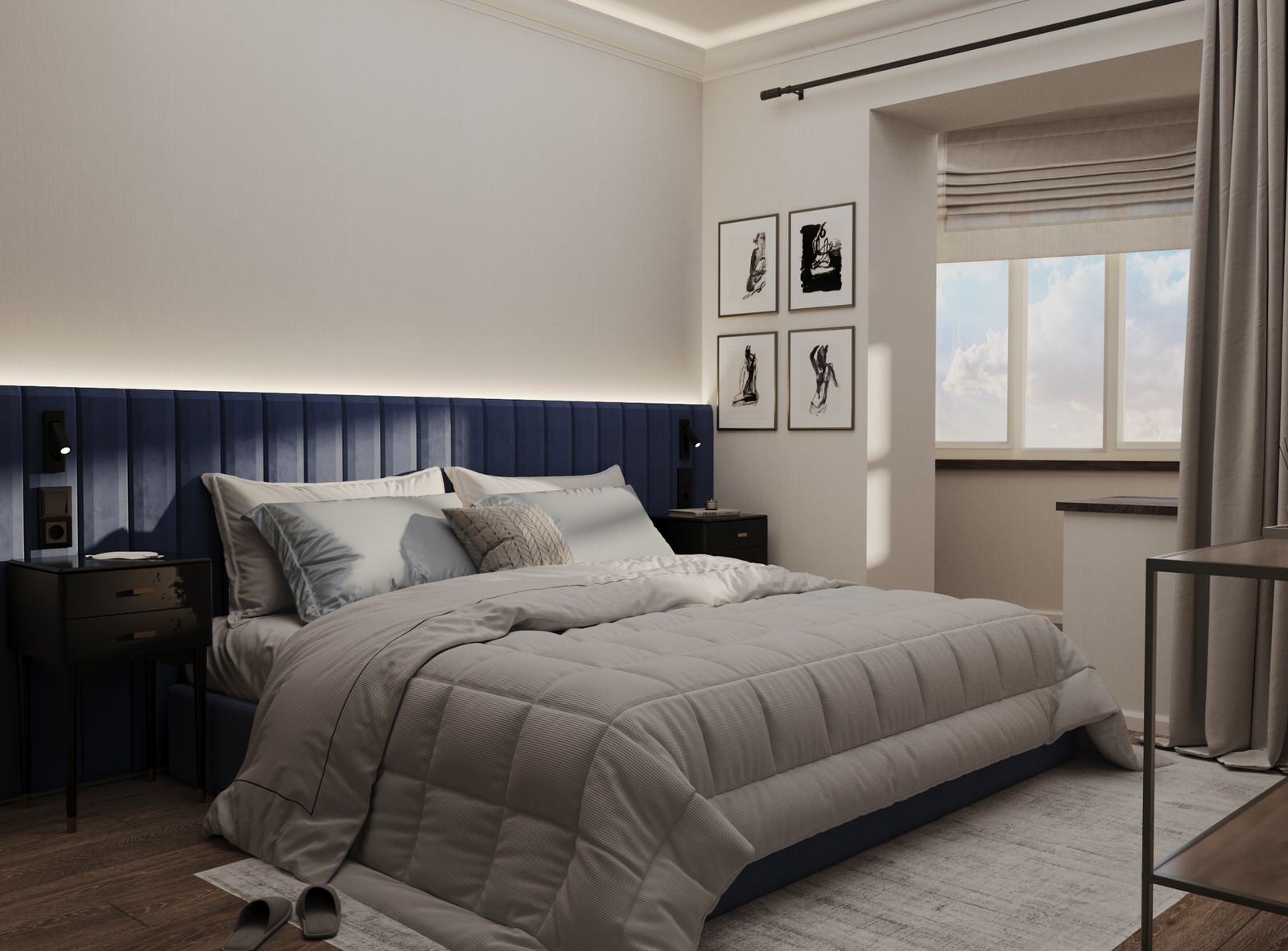 Дом на Васильевском. Проект Спальни