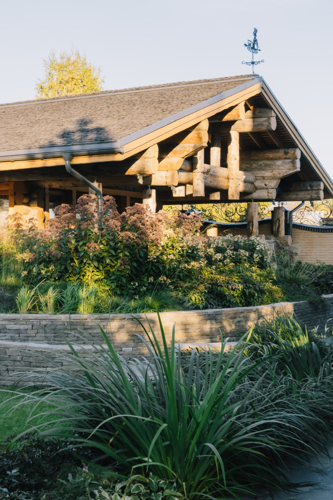 Сад с подпорными стенами