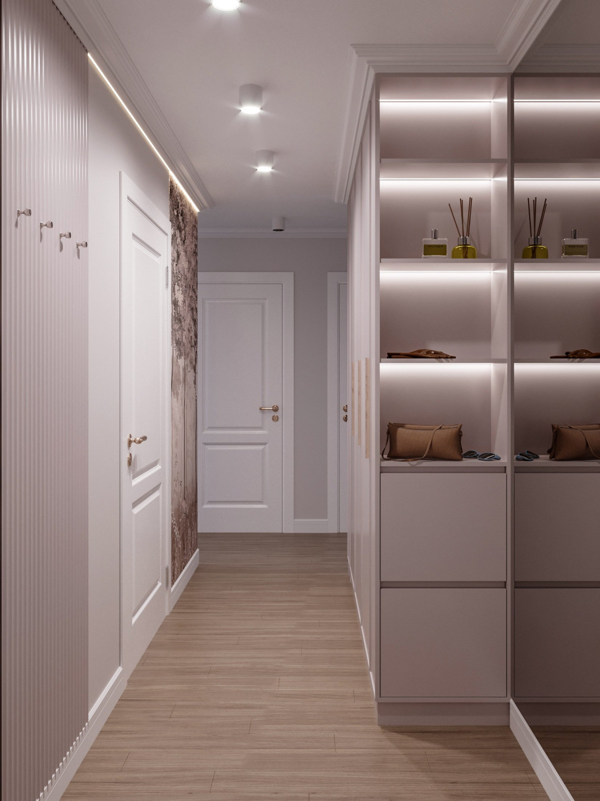 Дизайн проект квартиры "Пудра"