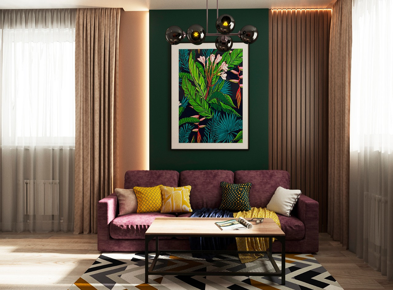 Интерьер дуплекса в КП Федоскино