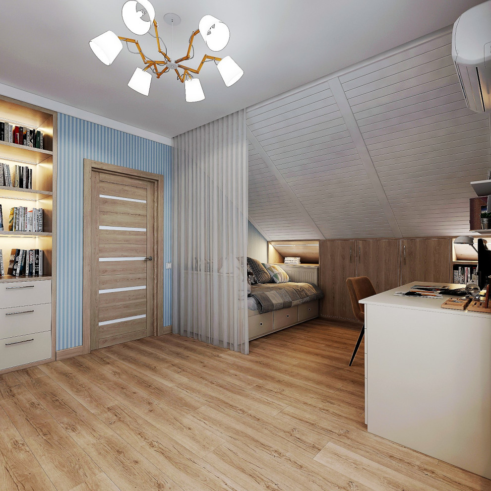 интерьер детсой и взрослой спален