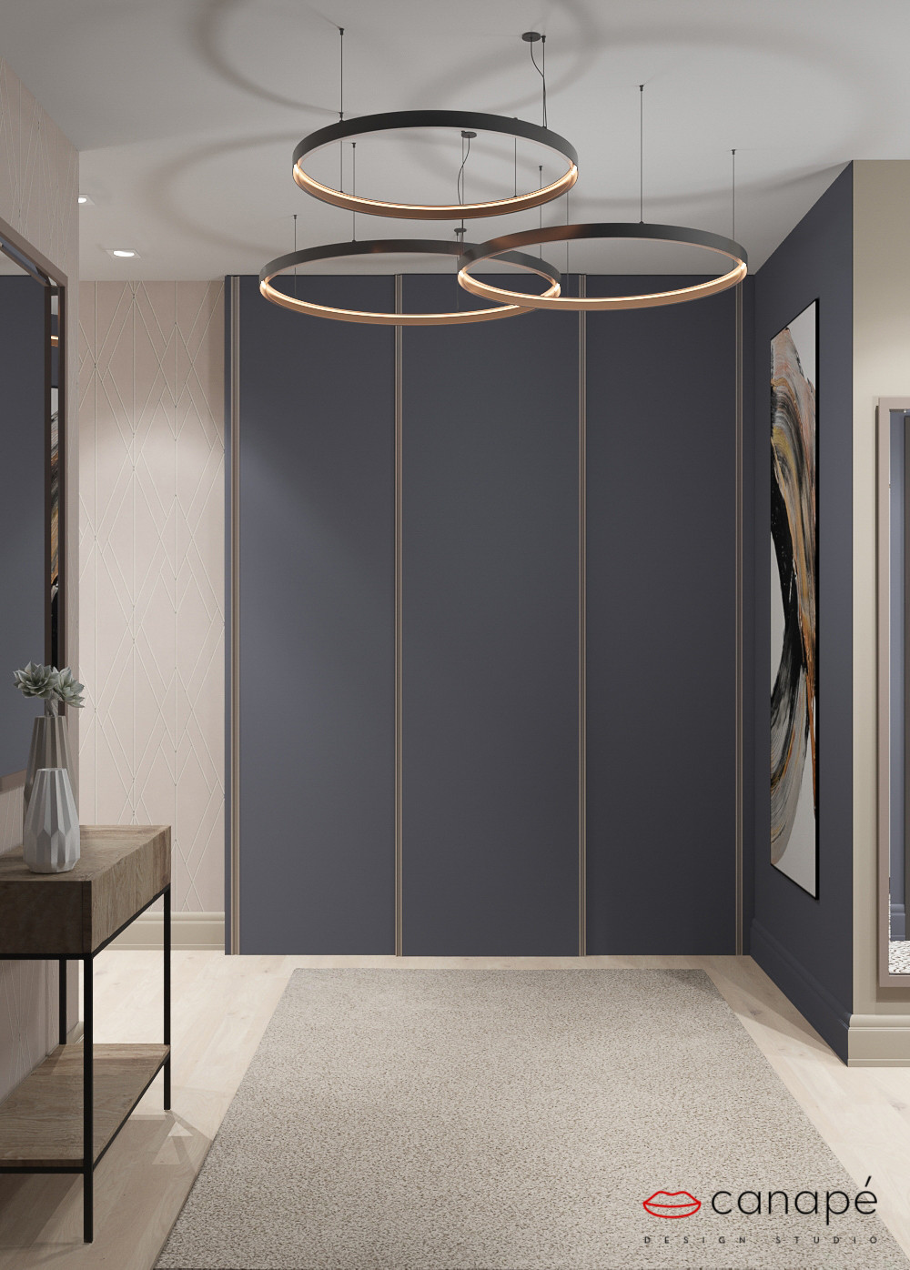 Нюансы синего и горчица