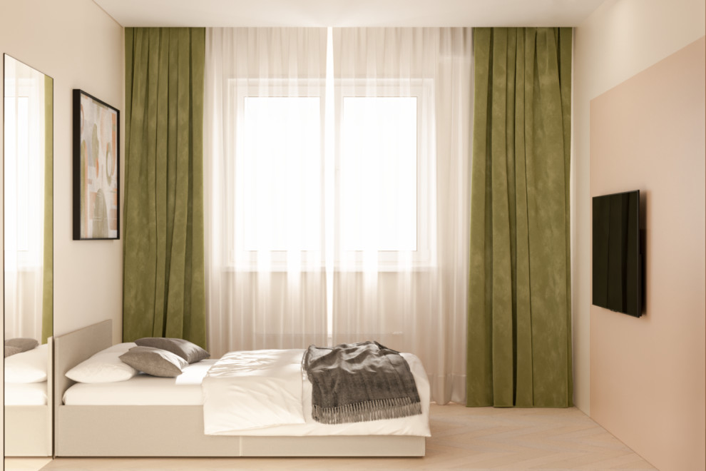 Проект однокомнатной квартиры ЖК Славянка, Краснодар