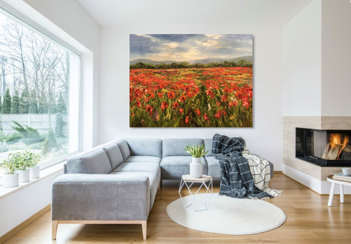 Гостиная - Дизайн интерьера - Картины художницы Дианы Маливани (4)