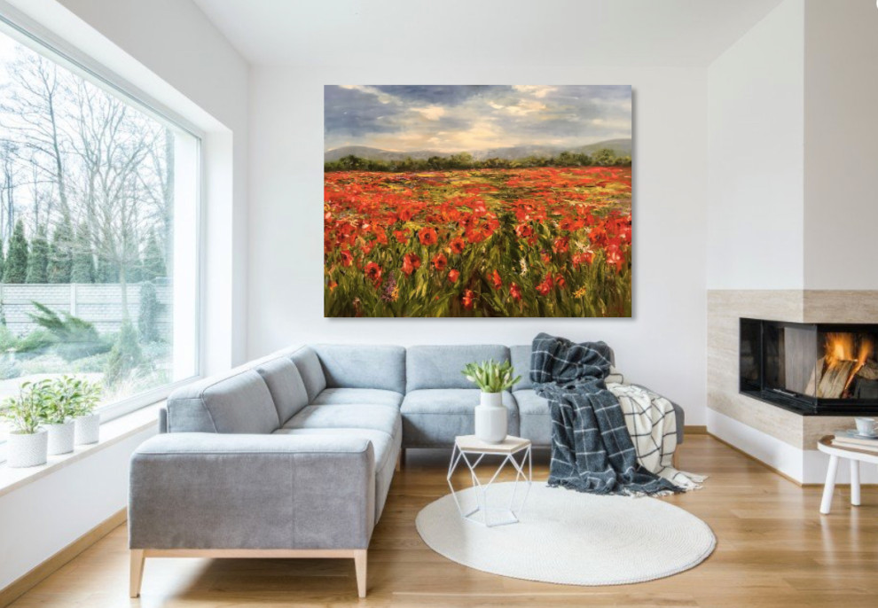 Гостиная - Дизайн интерьера - Картины художницы Дианы Маливани (4)