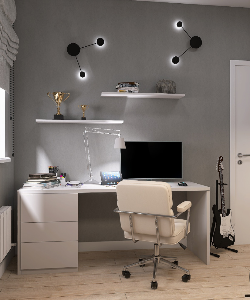 КУХНЯ-ГОСТИНАЯ + СПАЛЬНЯ И КОМНАТА ДЛЯ СЫНА 54 КВ.М.