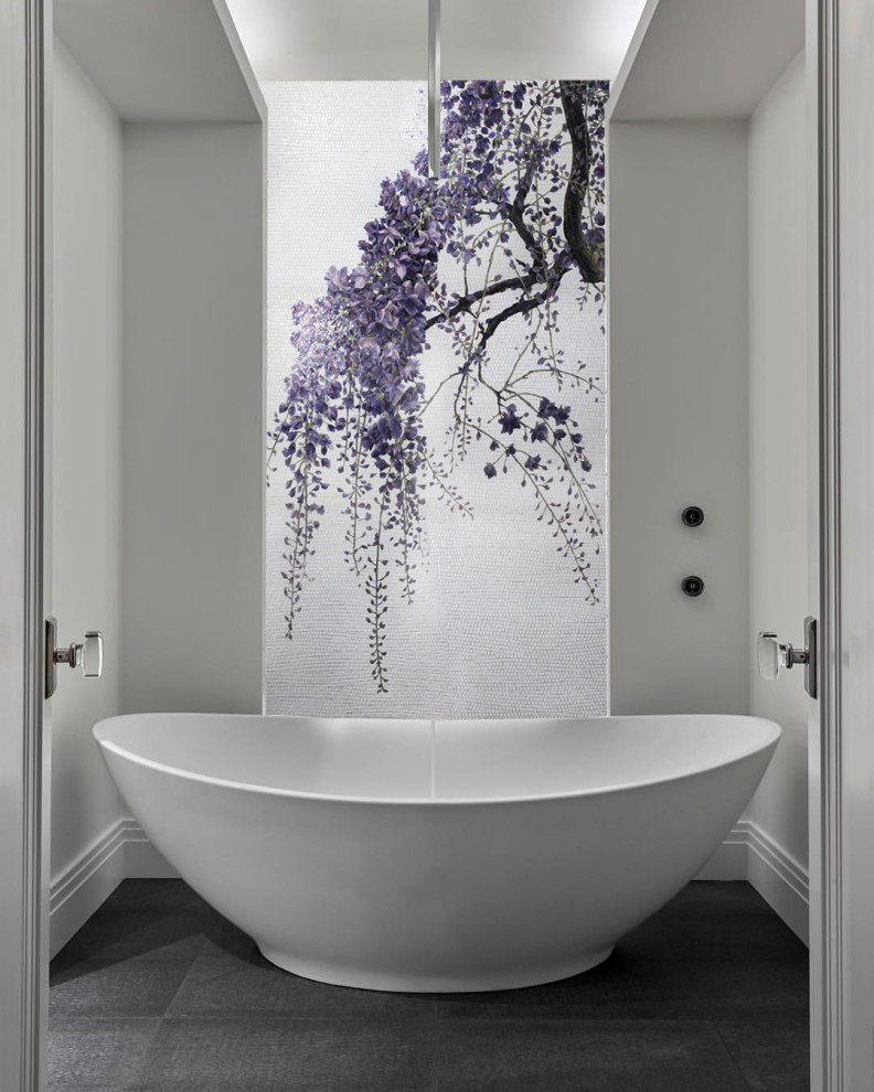 Обложка проекта: Панно "Глициния" Стеклянная мозаика