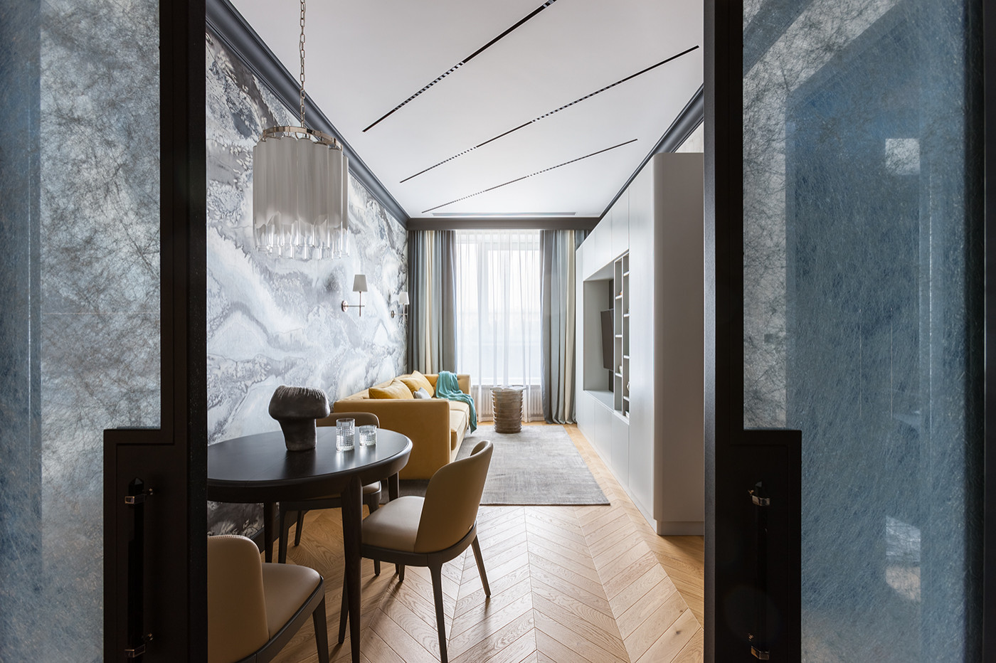 Дизайн двухкомнатной квартиры в ЖК Резиденции Архитекторов