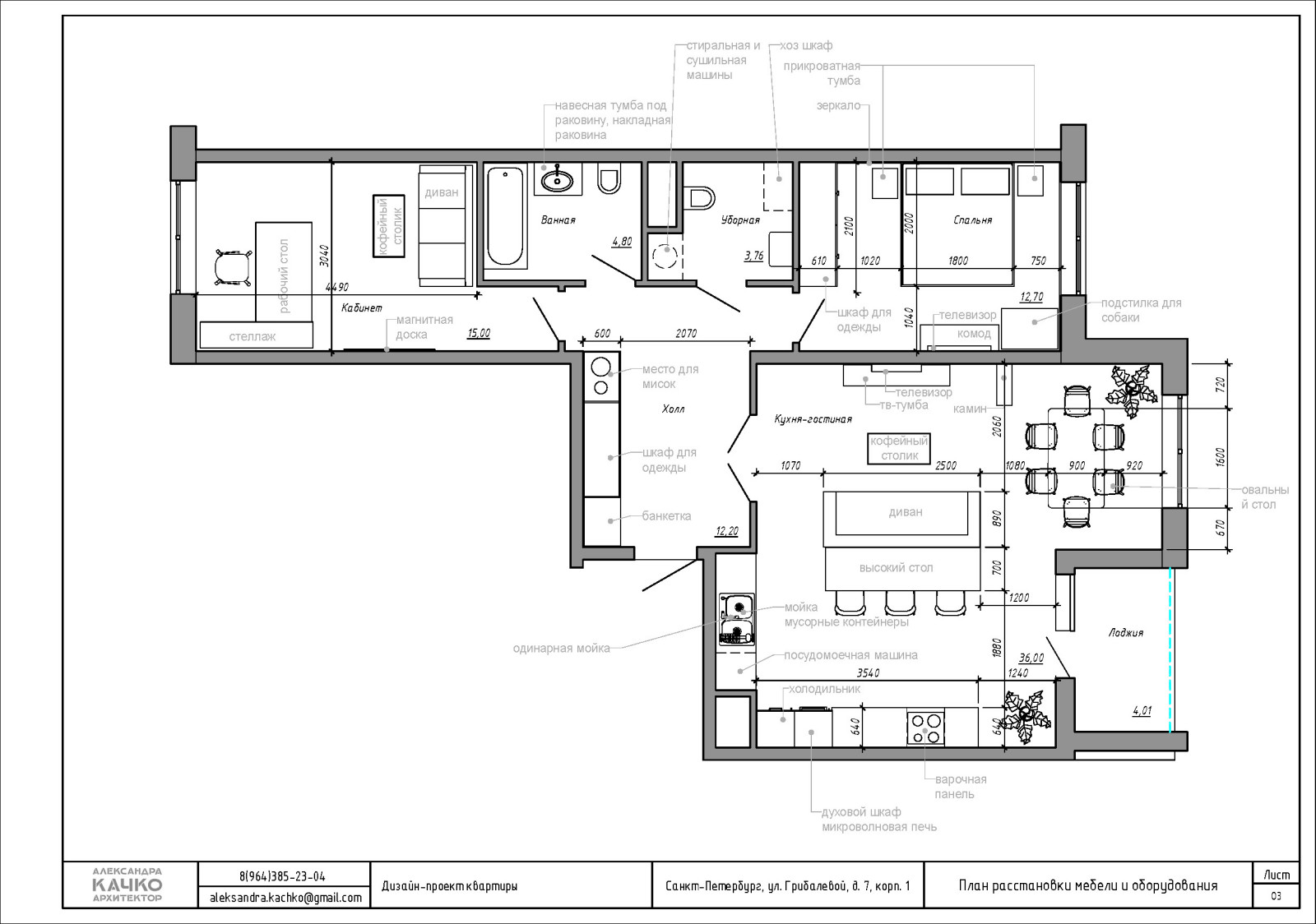 Обложка проекта: Квартира в ЖК Life Лесная