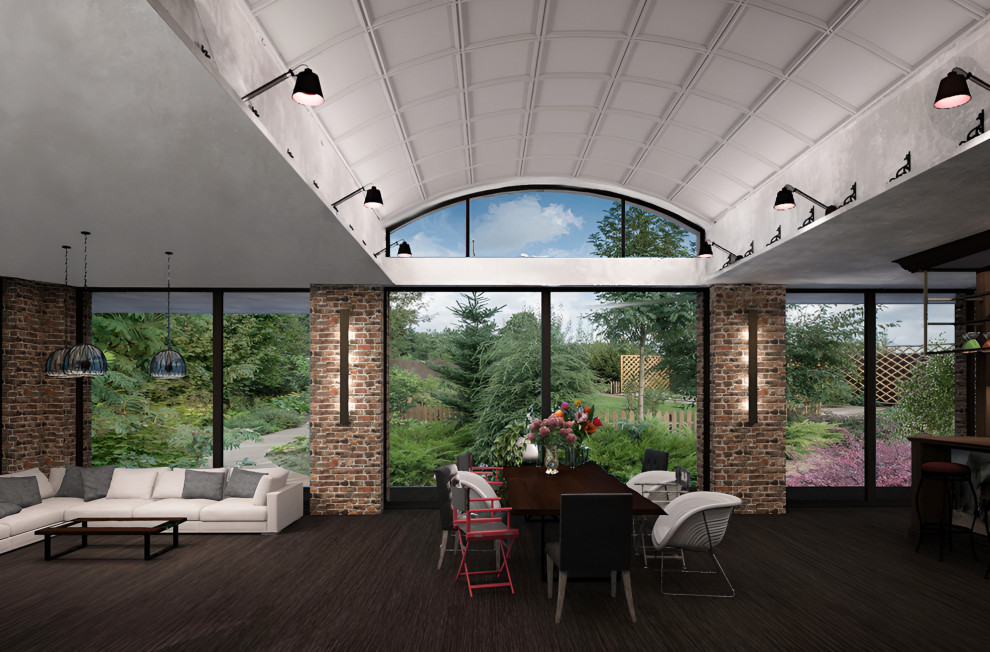 Зимняя веранда в стиле Лофт