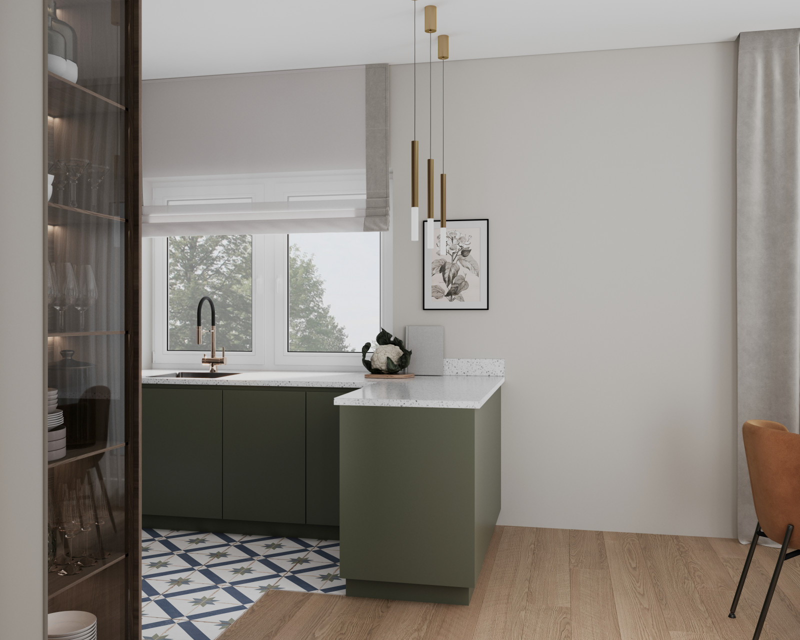 Обложка проекта: Частный дом с небольшой высотой потолков