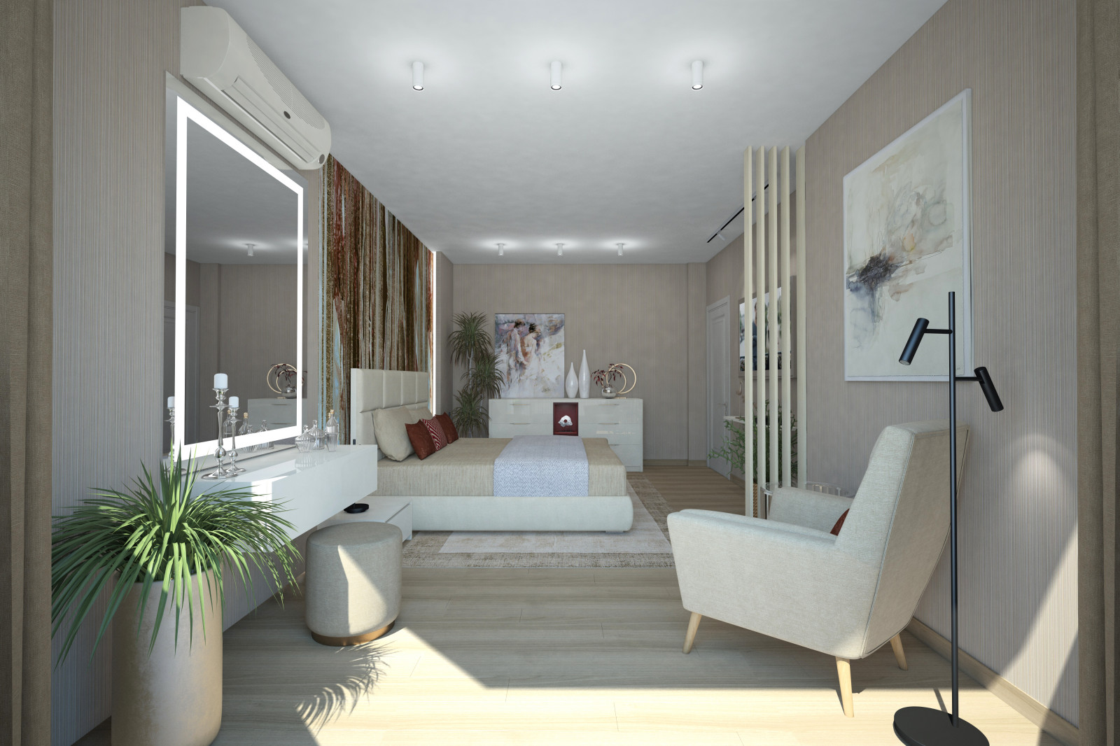 Квартира для молодоженов. Спальня В-2.