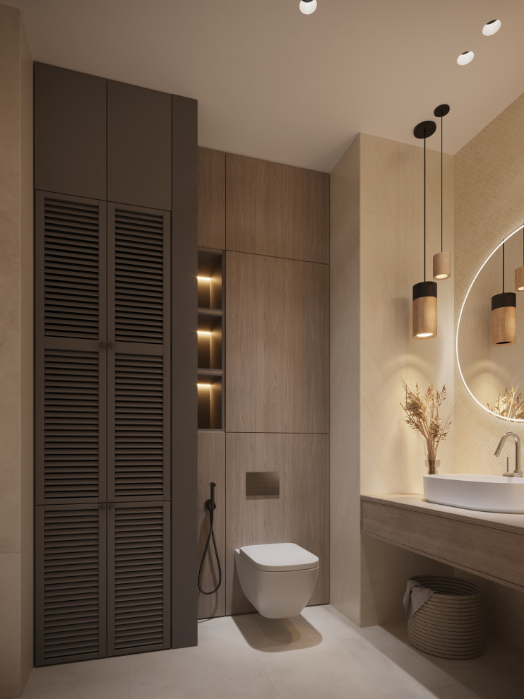 Дизайн проект однокомнатной квартиры в темных оттенках