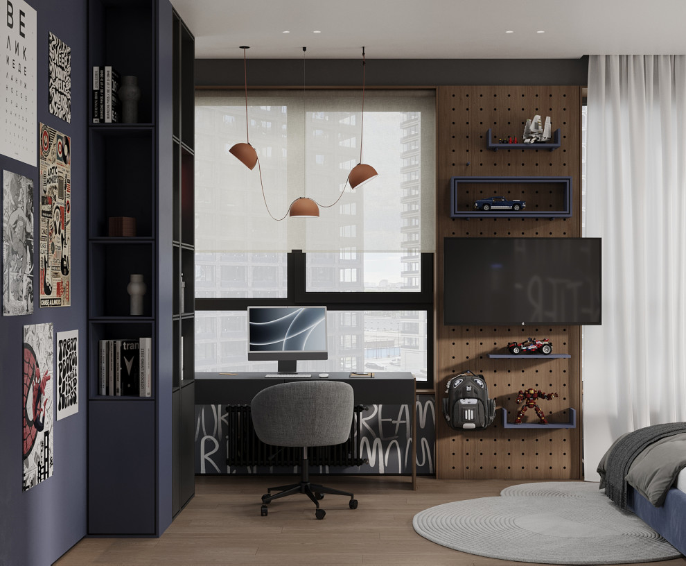 Брутальный интерьер квартиры 85 кв.м. в Москве. Проект