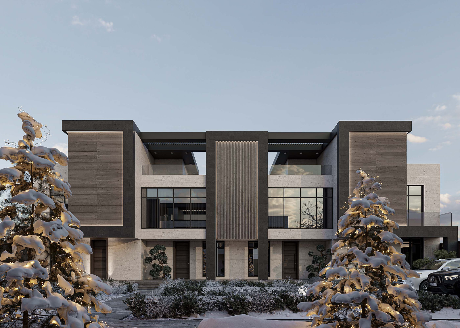 Обложка проекта: Bagrevand Townhouses Winter Mood