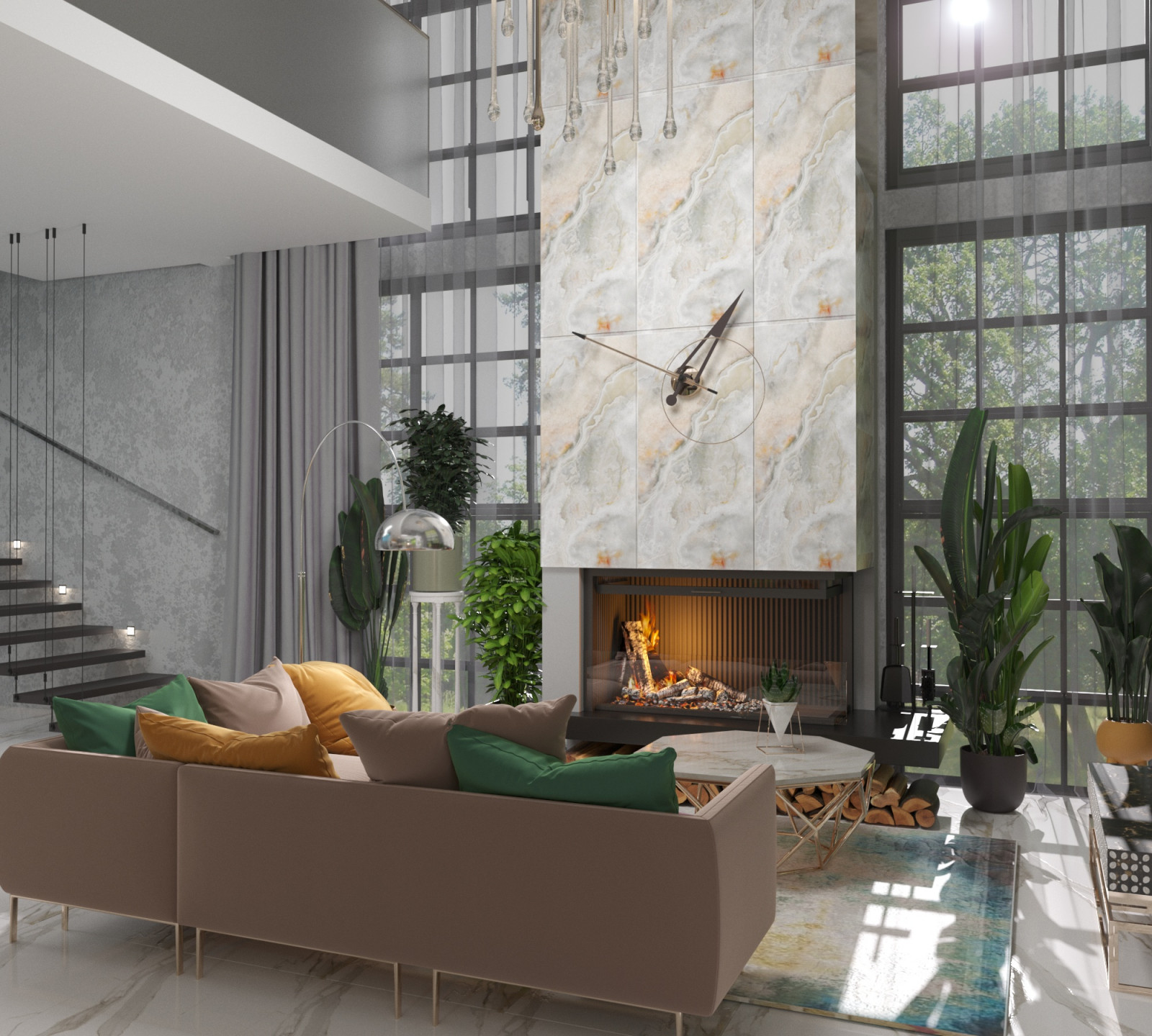 Contemporary two level cottage