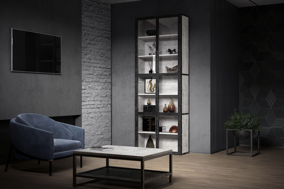 Мрачная и брутальная квартира лофт