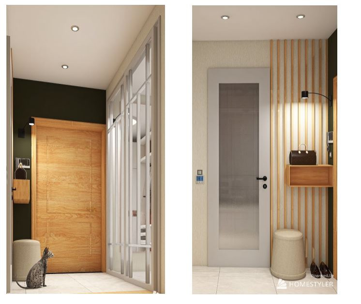 Проект квартиры 46,59 кв.м. (планировка, коллажи, 3D-визуализации)