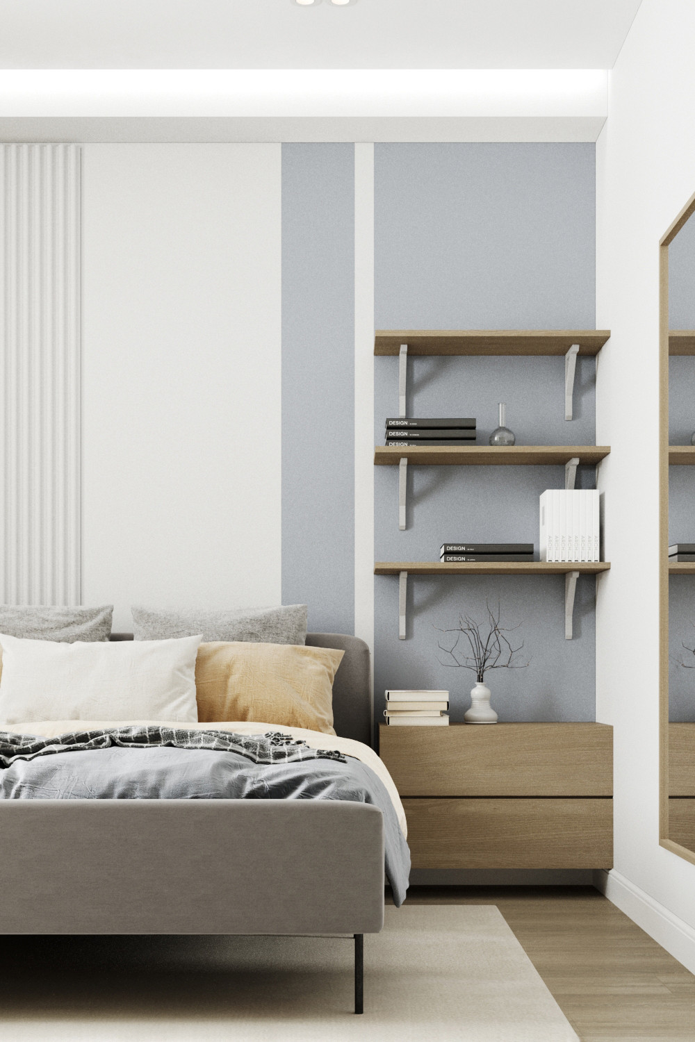 Дизайн-проект для молодой девушки 45,кв.м