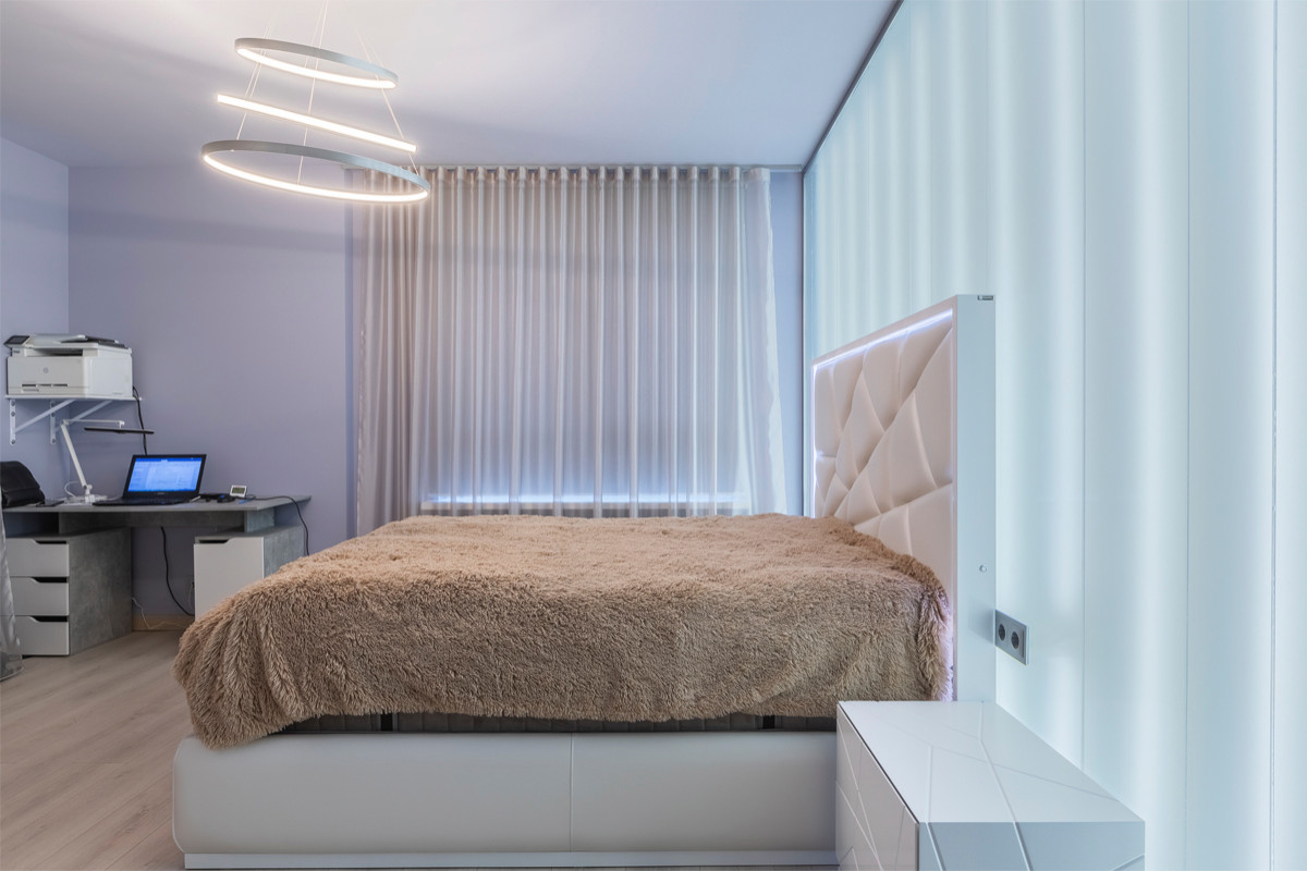 "Всплески жизни". Дизайн 3-х комнатной квартиры в современном стиле.