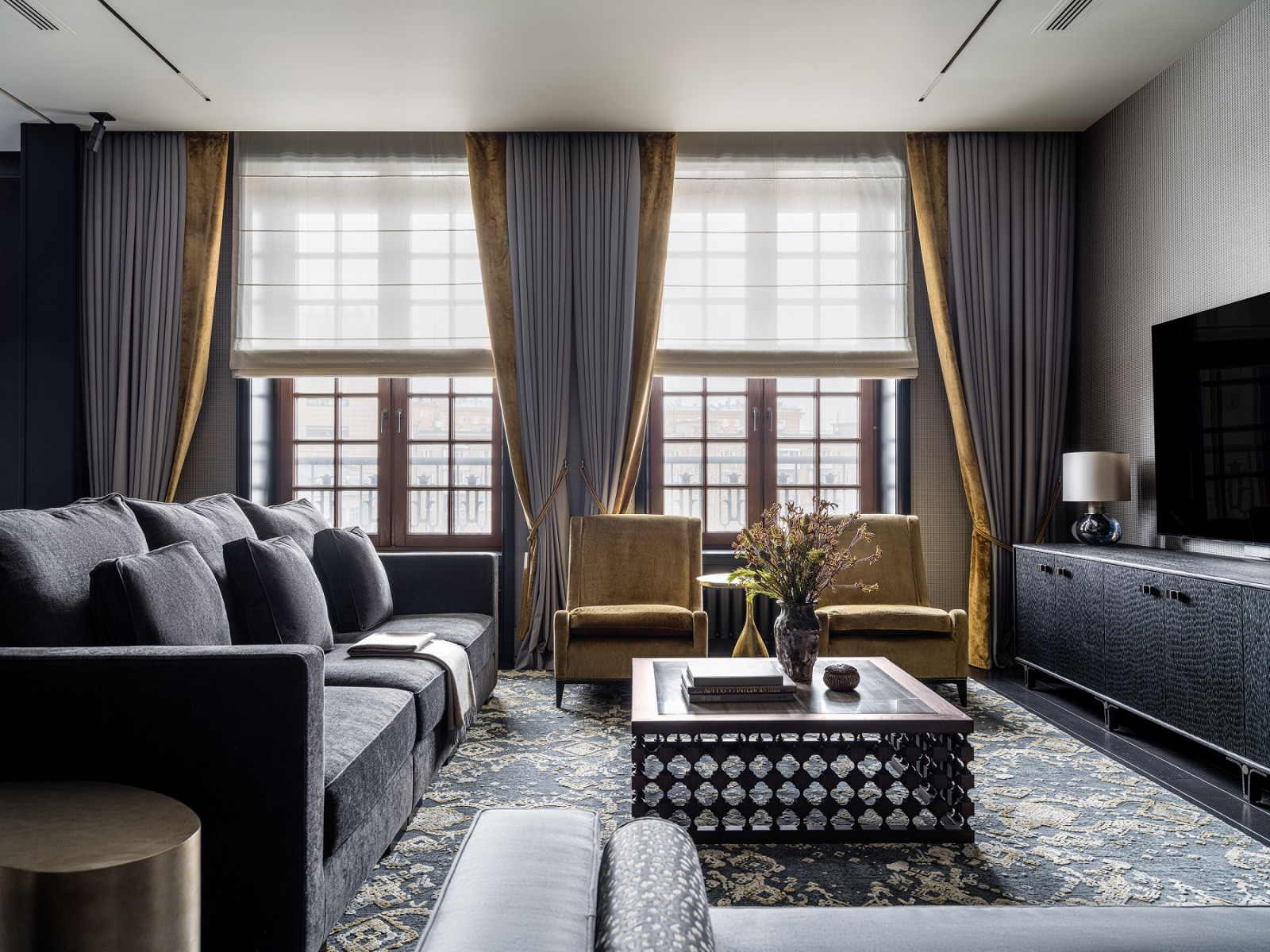 Квартира в стилистике брутализма