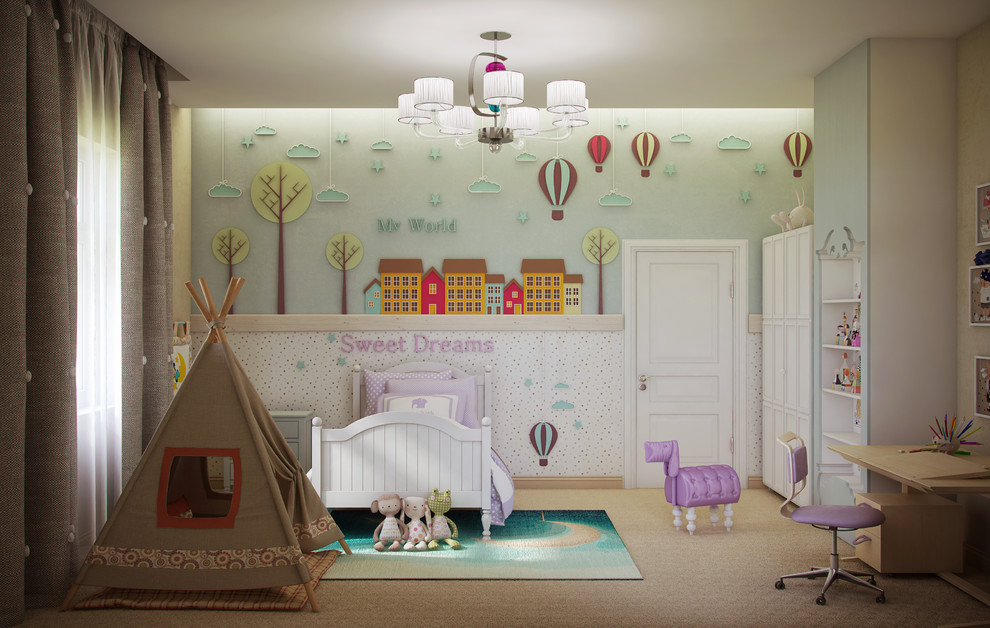 Интерьер двухэтажного загородного дома