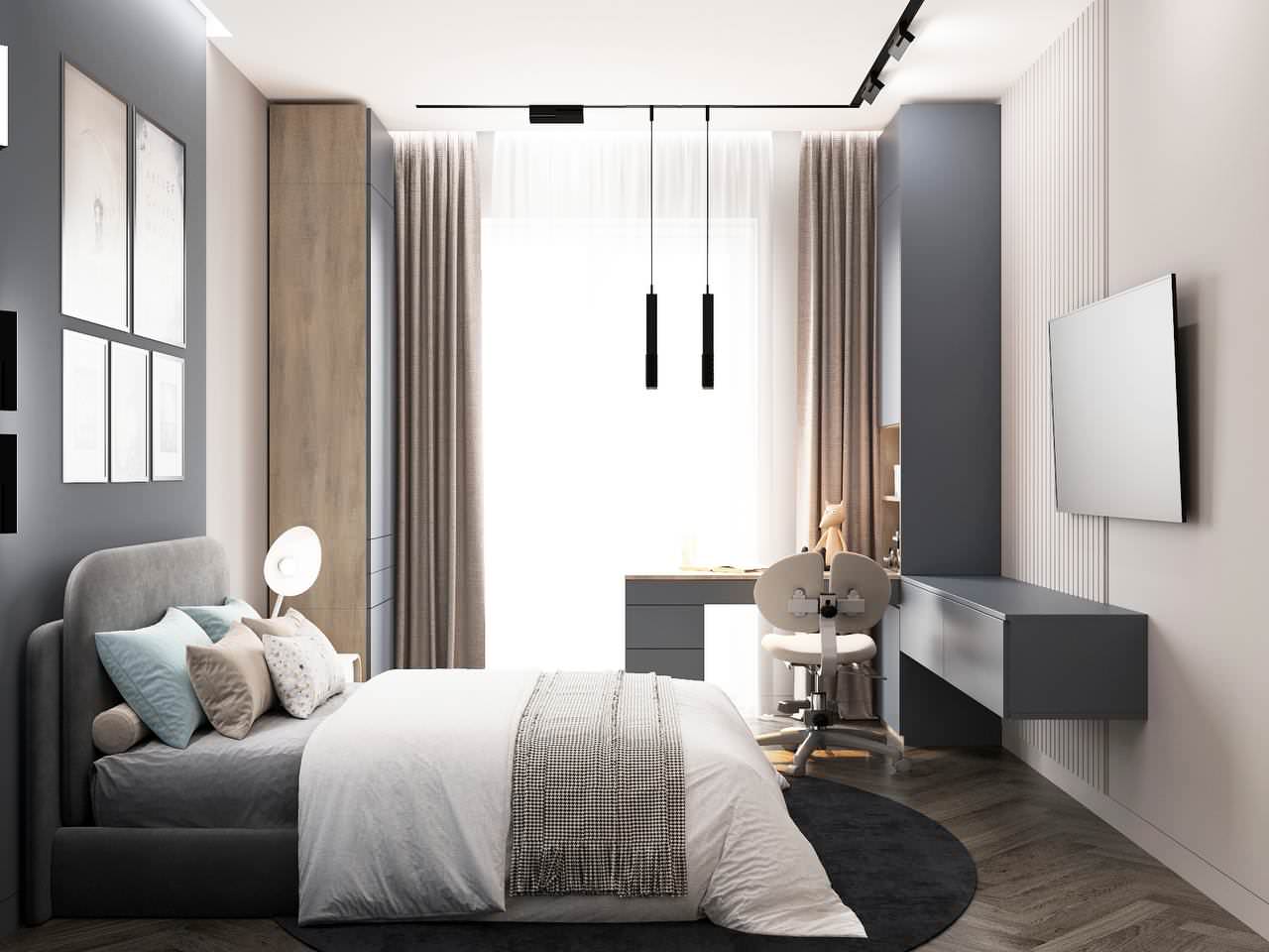 ДИЗАЙН ПРОЕКТ С ОЛИВКОВЫМИ ОТТЕНКАМИ