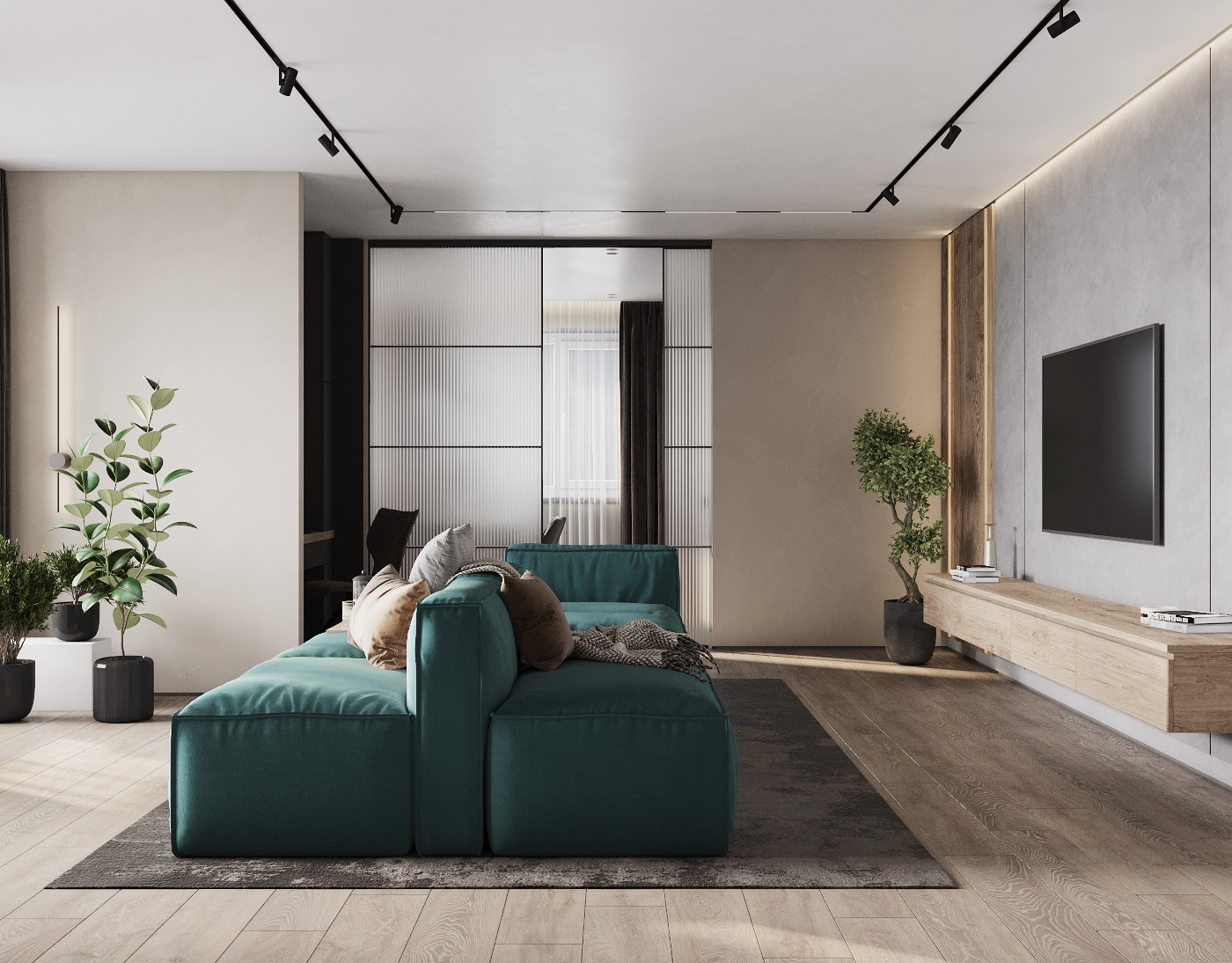 Гостиная минимализм.Ярославль.