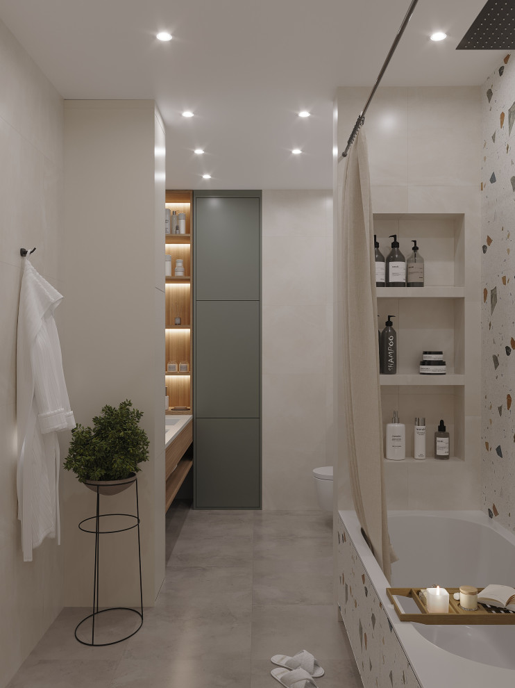 Ванная комната  с двойной раковиной