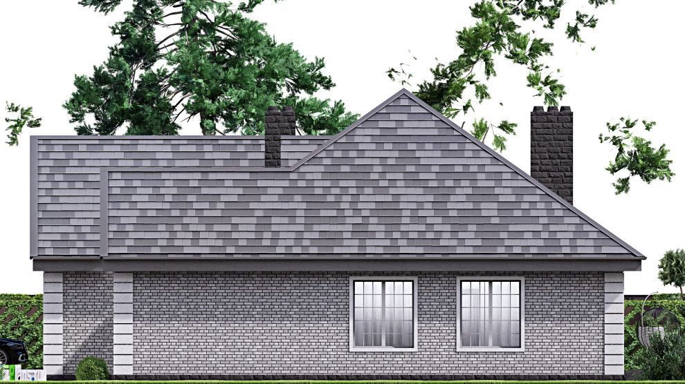 Проект одноэтажного дома 18х17м S203м2 F-16730