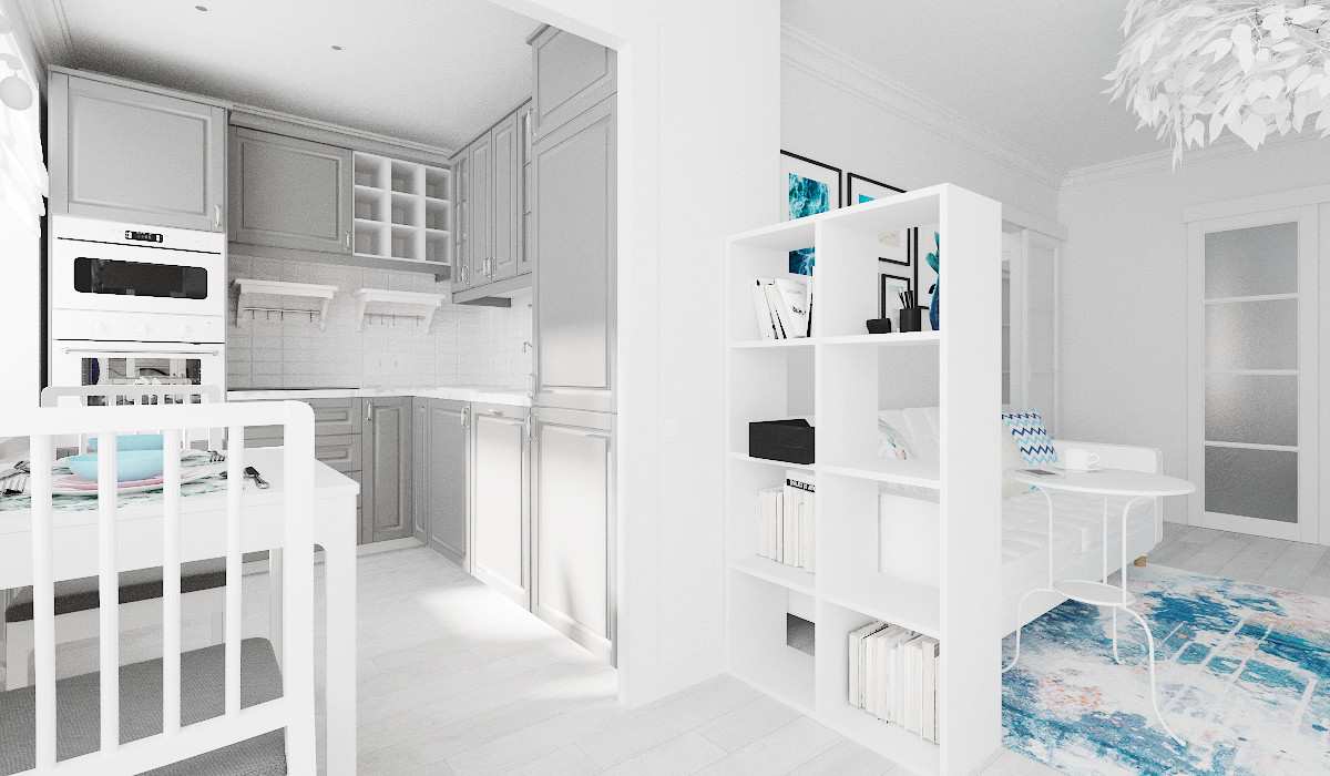 Дизайн-проект 2-х комнатной квартиры