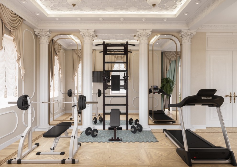 Спортзал с выходом на тераса 2-ой этаж