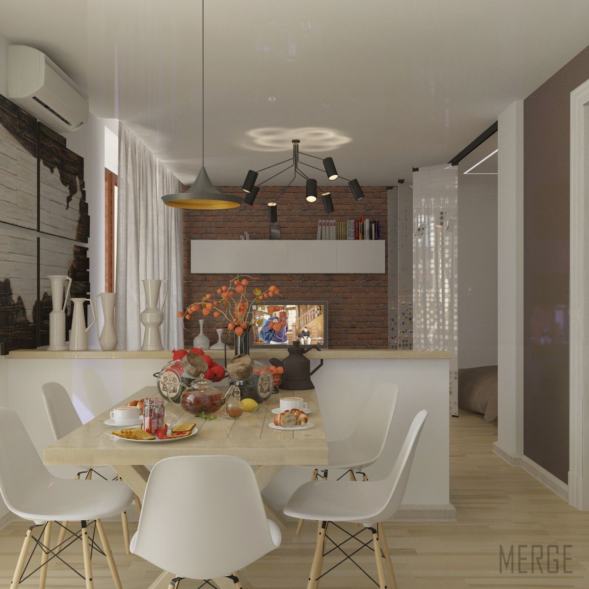 Однокомнатная квартира с элементами Loft. Одесса