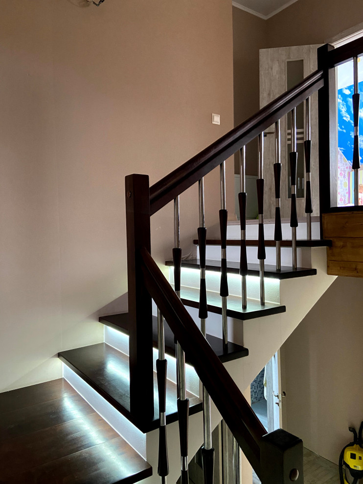 Обшивка бетонной лестницы