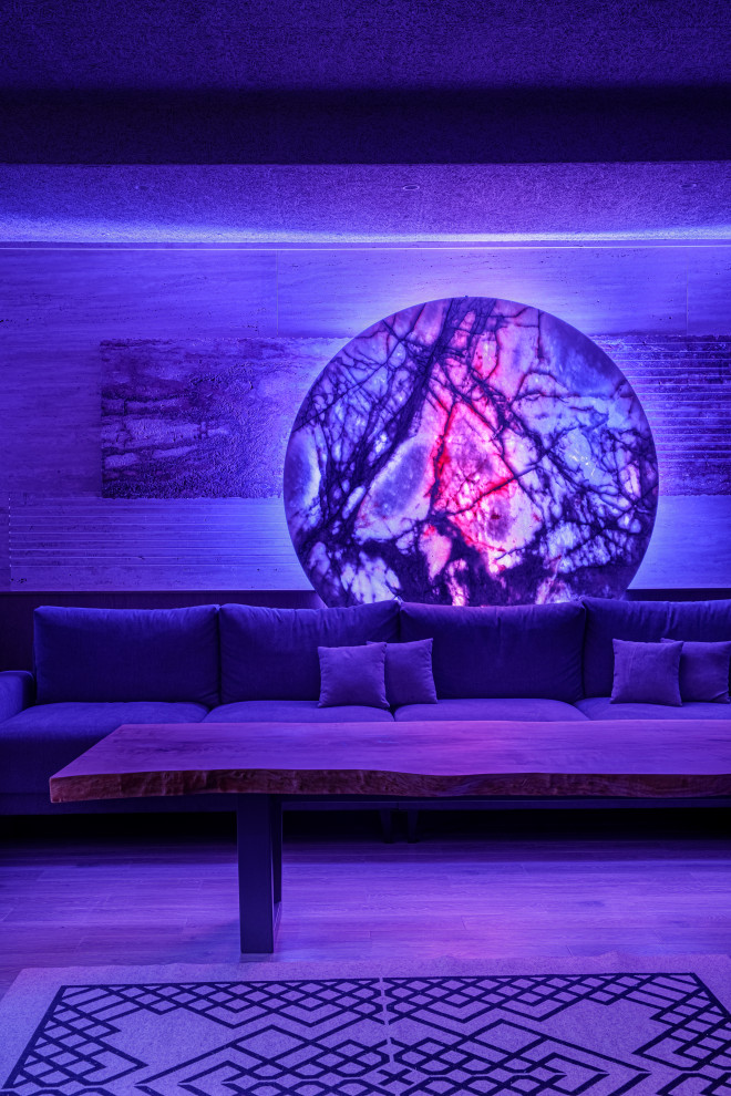 Реализованный проект Таунхауса (ночь) по ул. Бархатная г. Владивосток