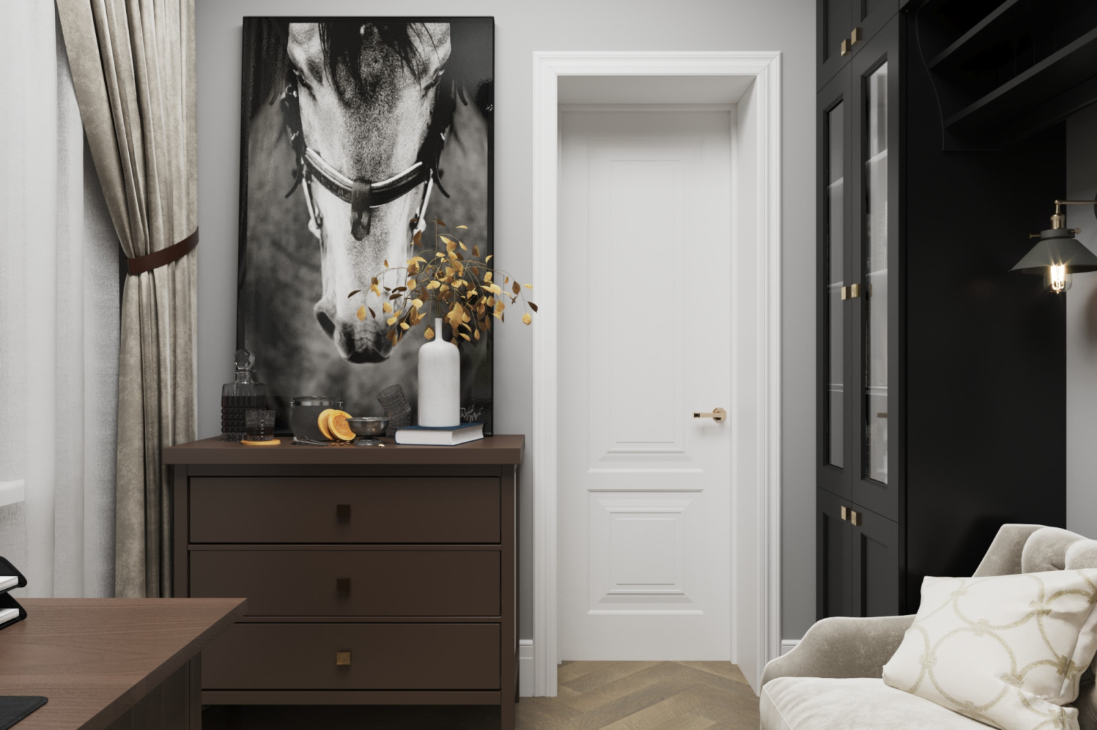 Необычная классика в частном доме