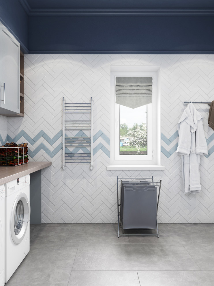 Дизайн гостиной и ванной комнаты в коттедже (Тополиная роща)