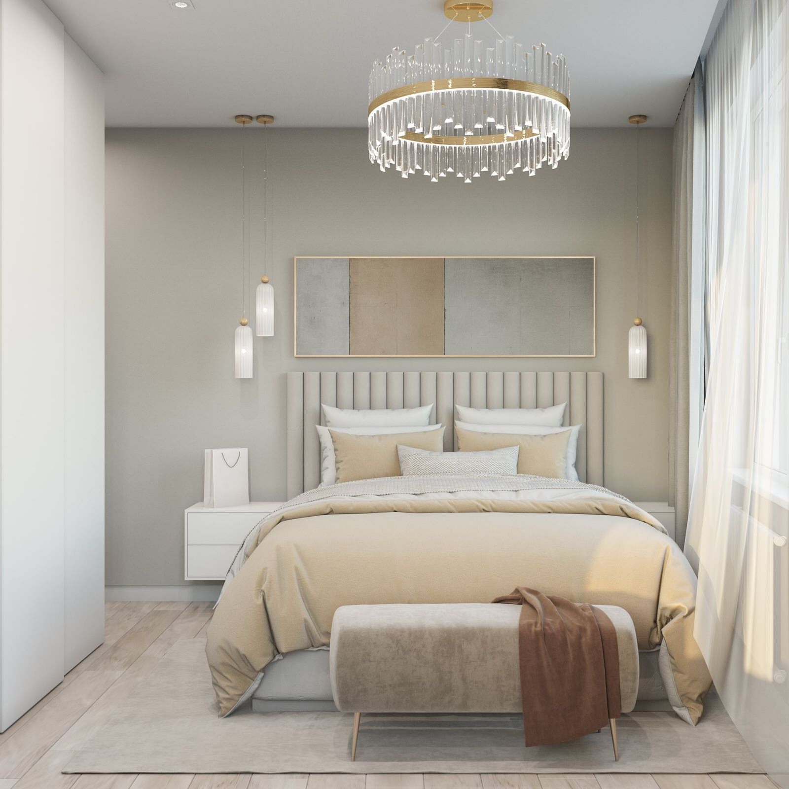 Обложка проекта: современная двушка в светлых тонах