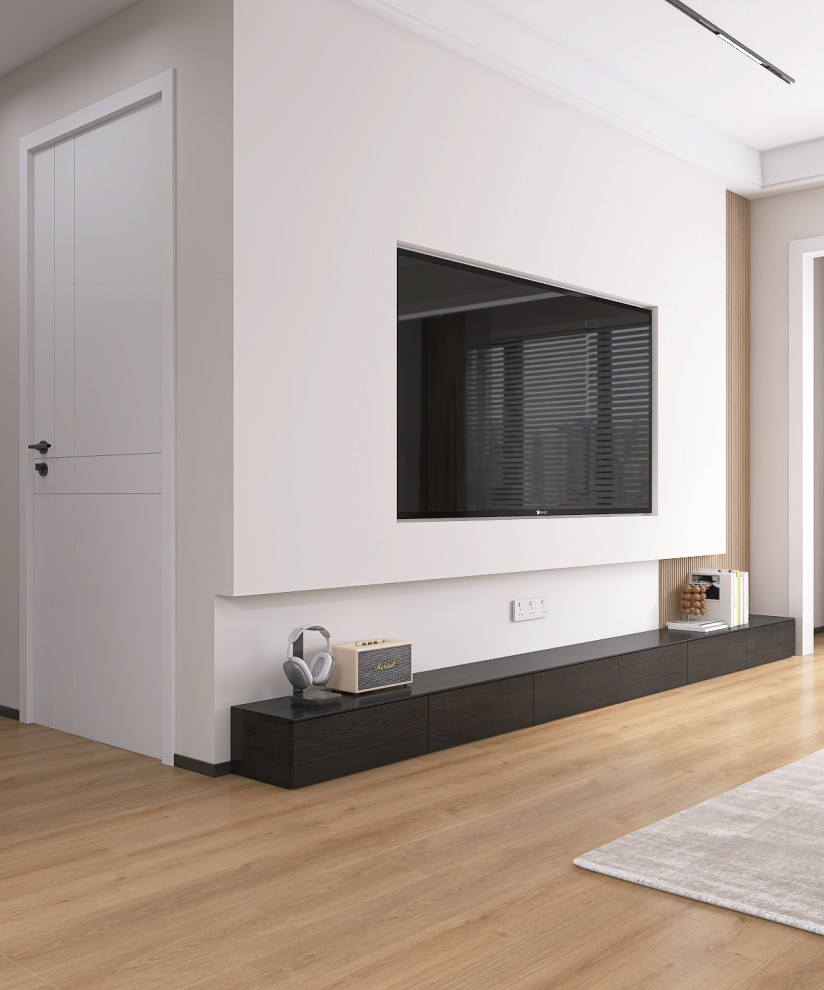 Современная кухня-гостиная 58 м²