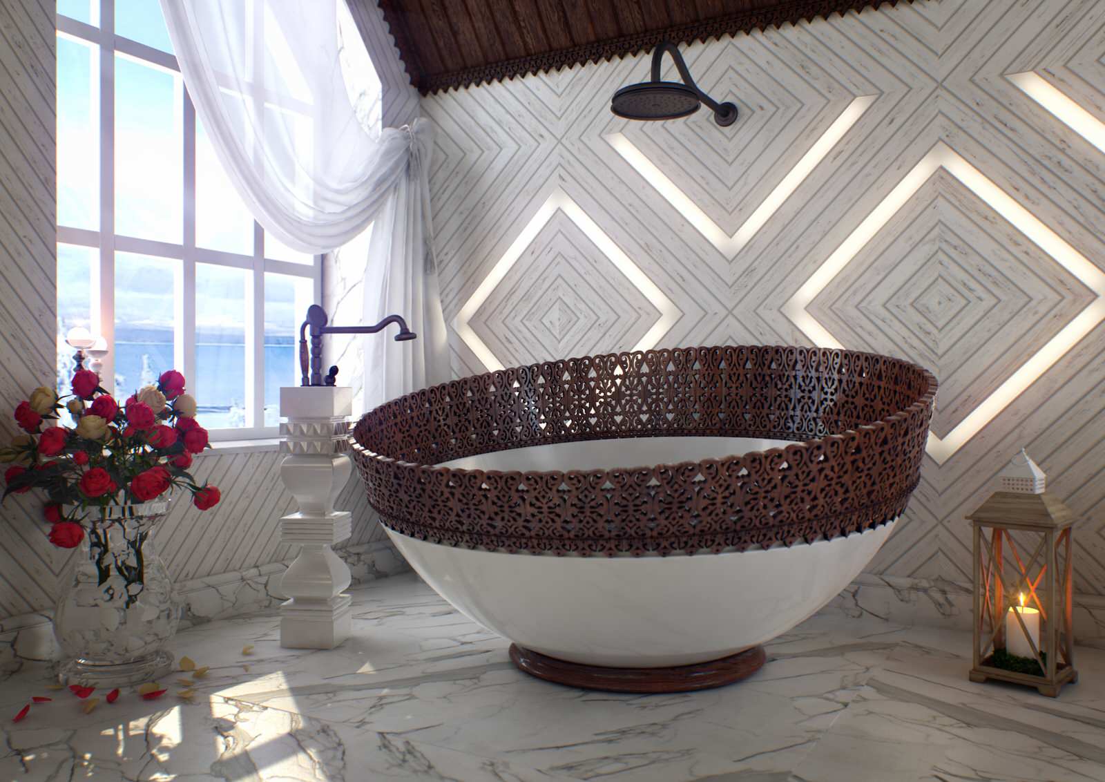 Концепт ванной комнаты "Дамская душа"