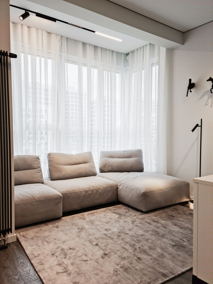 Белый минимализм - гостиная