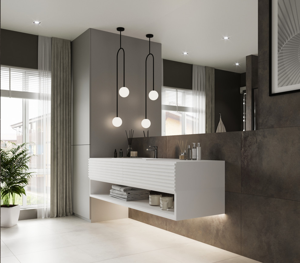 Туалетная комната из проекта "SHADES GREY"