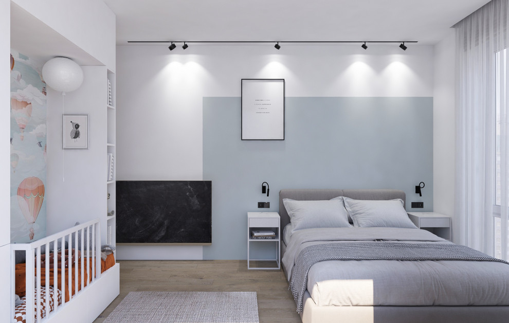 Квартира 50м2 в современном стиле для молодой семьи в ЖК "Ленинград"