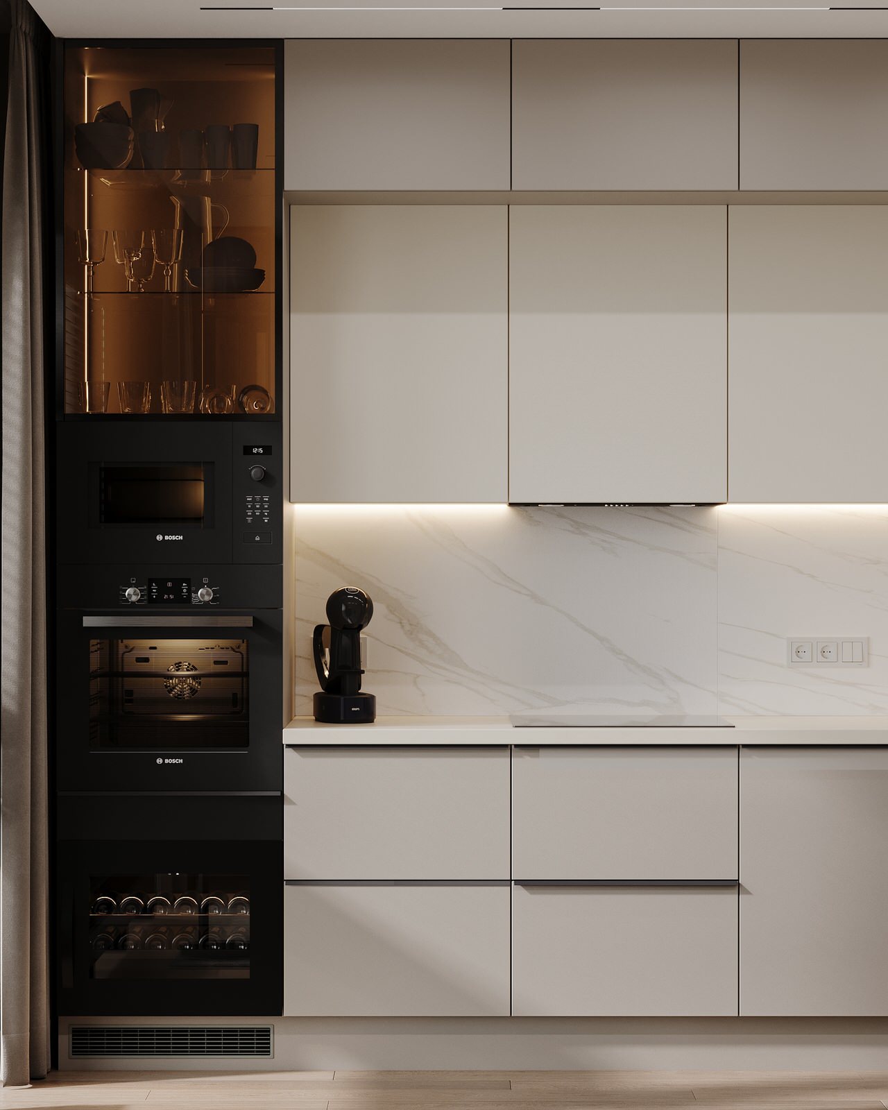 Интерьер квартиры в ЖК "Метрополия"