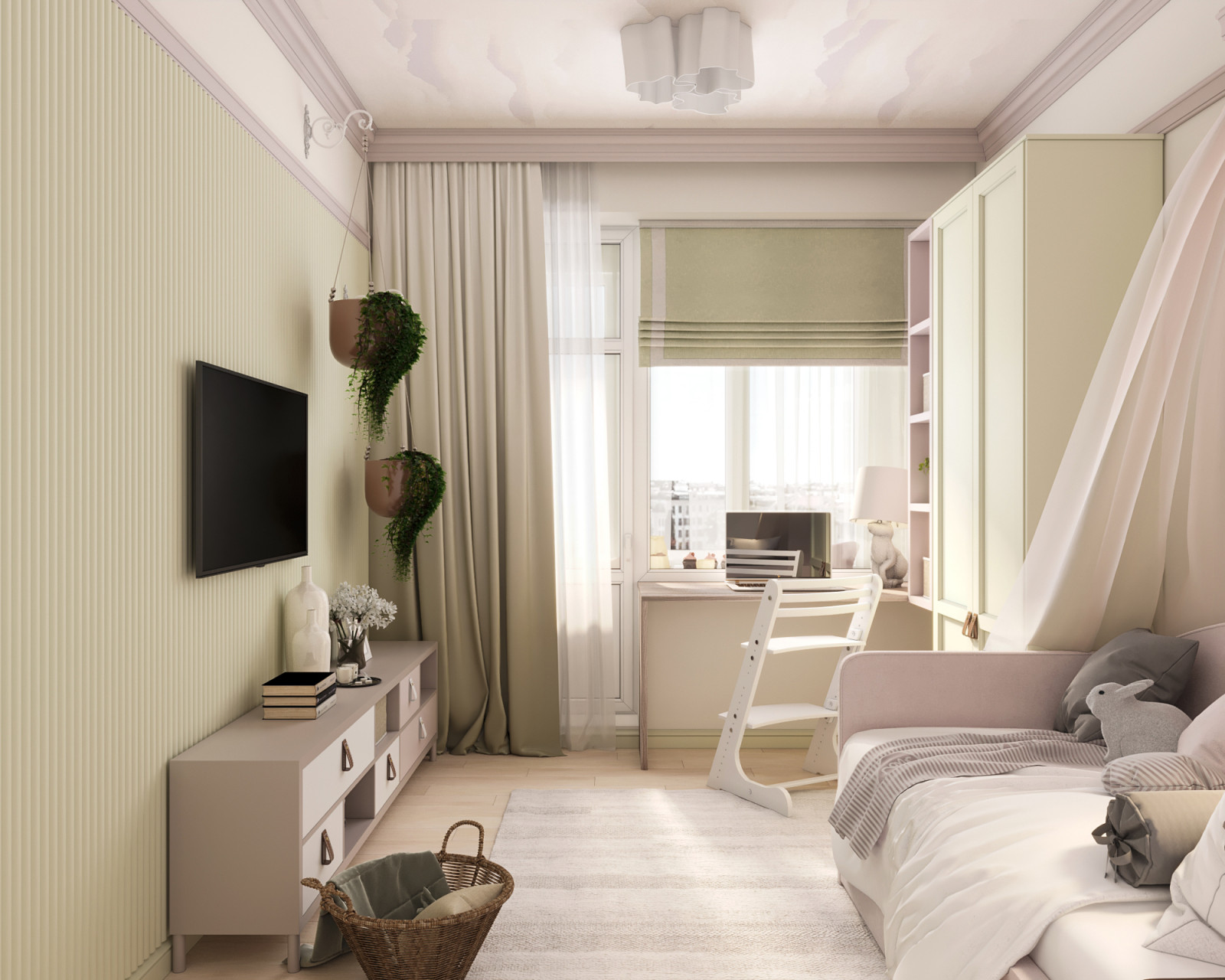 Интерьер квартиры 53 кв.м. в  ЖК "Летний сад"